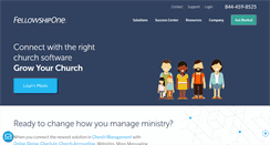 Desktop Screenshot of fellowshipone.com