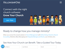 Tablet Screenshot of fellowshipone.com